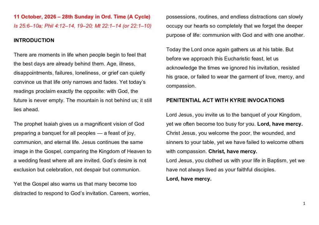 thumbnail of 28.Week Ord. Year 2026 (A) – English