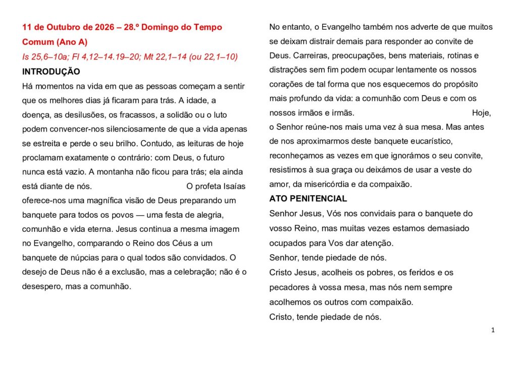thumbnail of 28.Week Ord. Year 2026 (A) – Portuguese