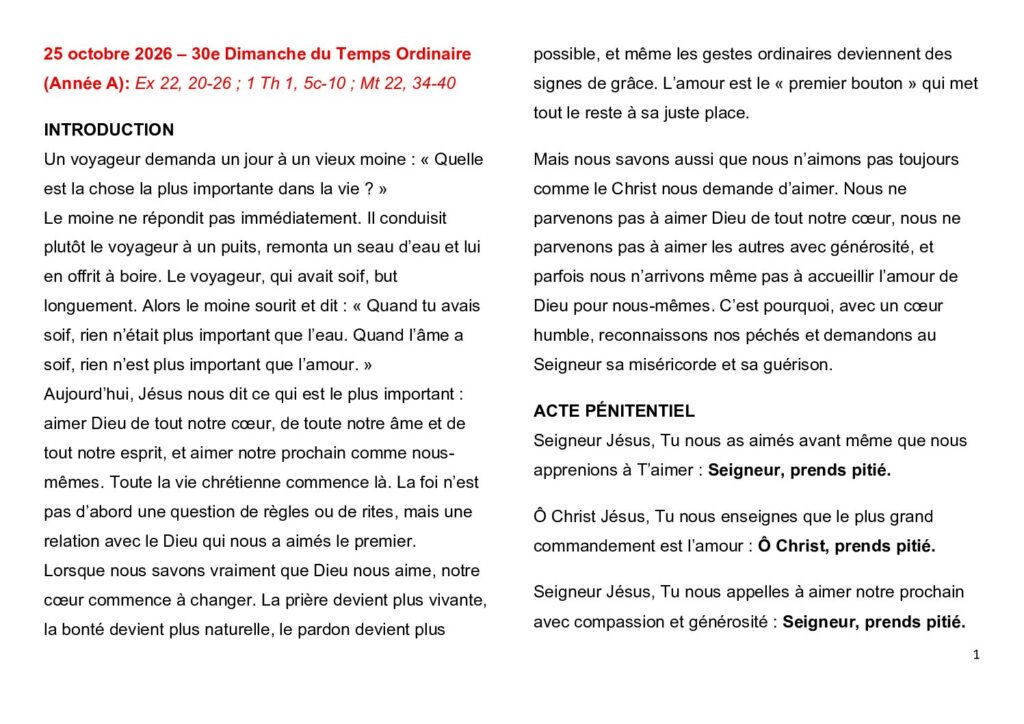 thumbnail of 30.Week Ord. Year 2026 (A) – French