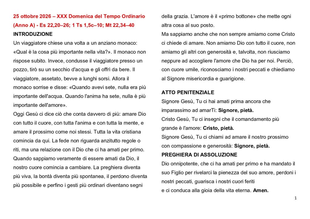thumbnail of 30.Week Ord. Year 2026 (A) – Italiano