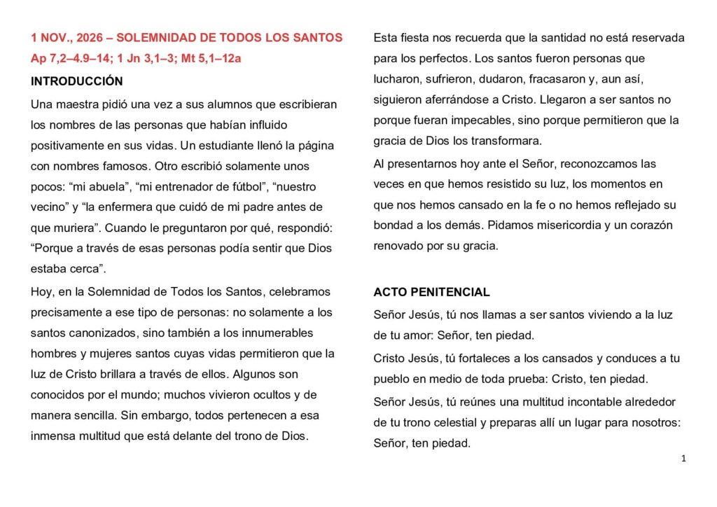 thumbnail of 31. Semana del Tiempo Ordinario 2026 (A) -Spanish