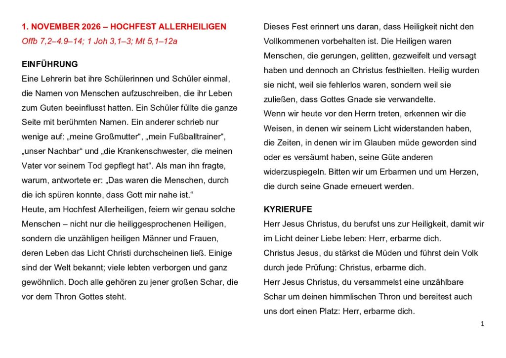 thumbnail of 31.Week Ord. Year 2026 (A) – Deutsch