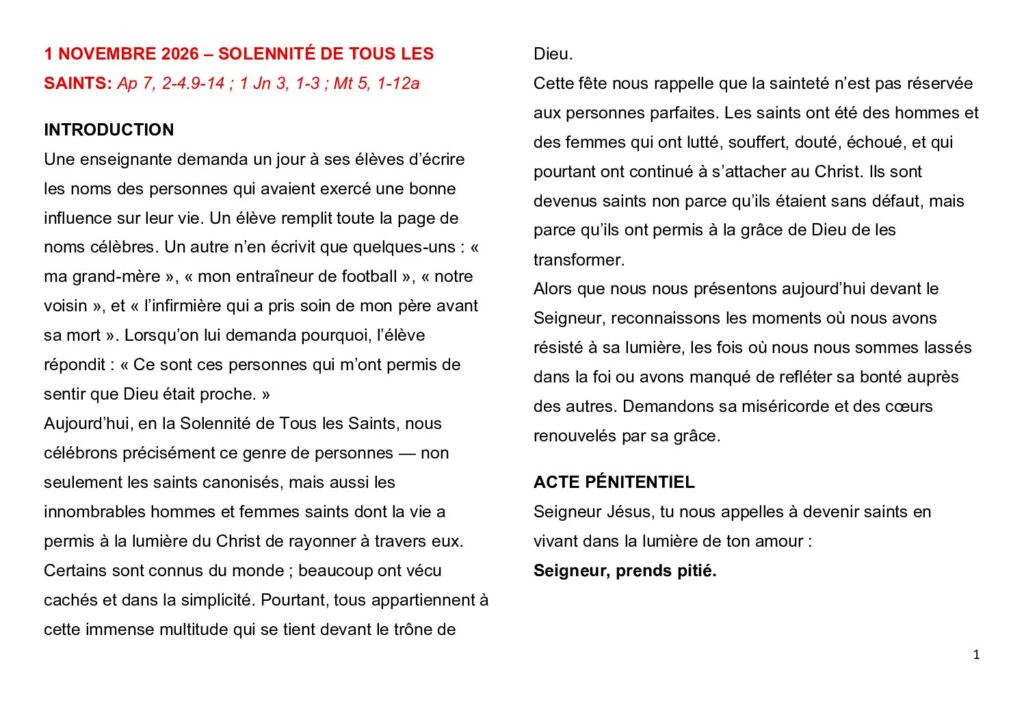 thumbnail of 31.Week Ord. Year 2026 (A) – French