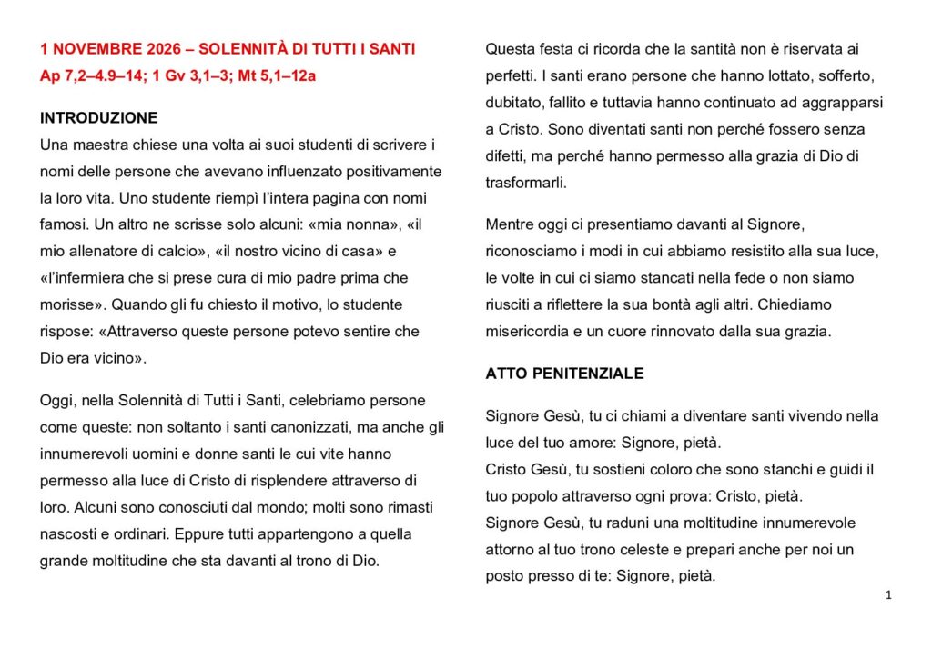 thumbnail of 31.Week Ord. Year 2026 (A) – Italiano