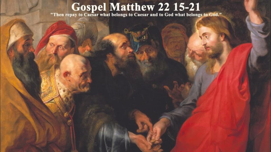 Is 45:1, 4–6; 1 Thess 1:1–5b; Mt 22:15–21